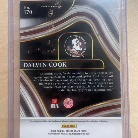 2022 SELECT DRAFT PICKS 170 DALVIN COOK FIELD LEVEL VIKINGS RB - Picture 2 of 2